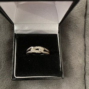 David Yurman Petite Pave Loop Ring w/ Diamonds S 7